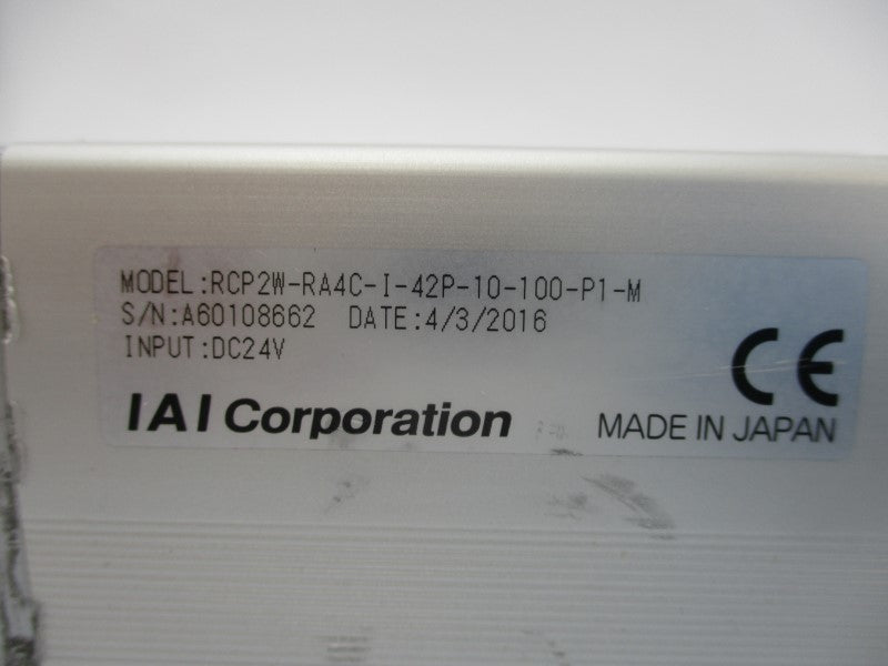 IAI CORP RCP2W-RA4C-I-42P-10-100-P1-M 24VDC NSNP