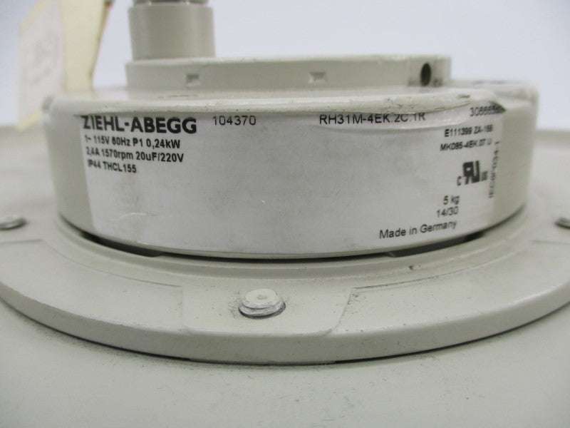 ZIEHL ABEGG RH31M-4EK.2C.1R 220V 2.4A (AS PICTURED) UNMP