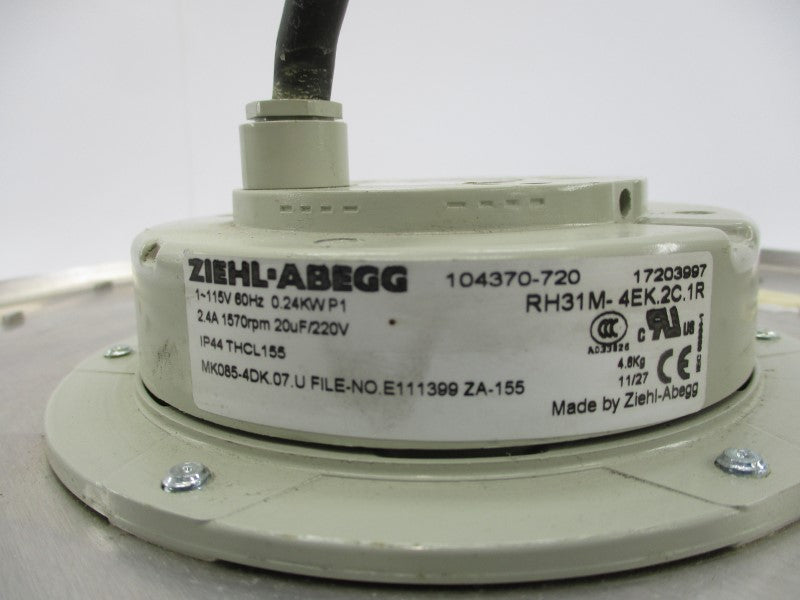 ZIEHL ABEGG RH31M-4EK.2C.1R 220V 2.4A UNMP