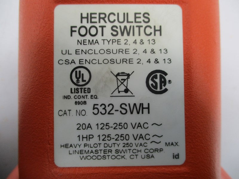 HERCULES 532-SWH 125-250VAC 20A NSMP
