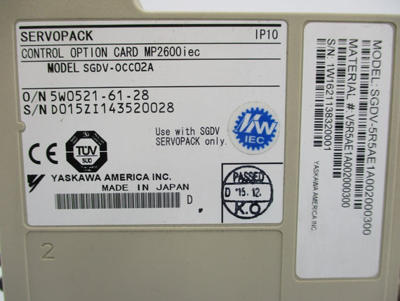 YASKAWA SGDV-5R5AE1A002000300 NSMP