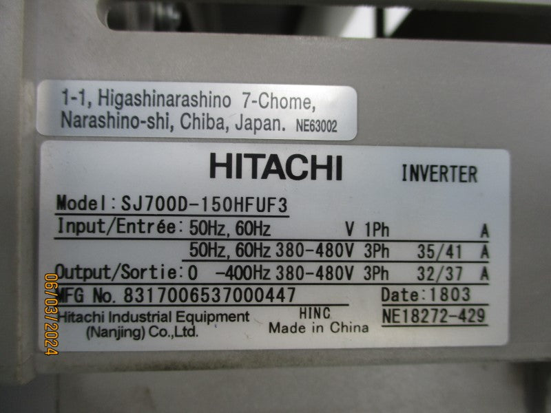 HITACHI SJ700D-150HFUF3 380-480V 35/41A UNMP
