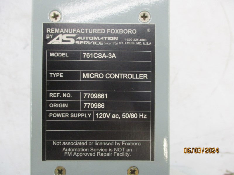 FOXBORO 761CSA-3A 120VAC NSNP