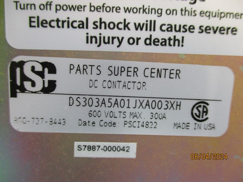 PARTS SUPER CENTER DS303A5A01JXA003XH 600V 300A (AS PICTURED) NSNP