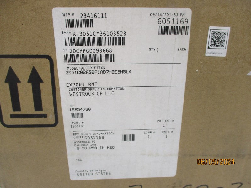 EMERSON 3051CG2A02A1AB7H2E5M5L4 NSFS