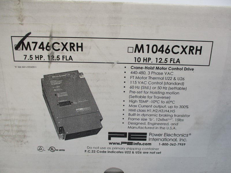 POWER ELECTRONICS M746CXRH 460VAC 12.5A NSMP