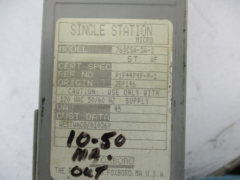 FOXBORO 760CSA-3A-3 120VAC UNMP