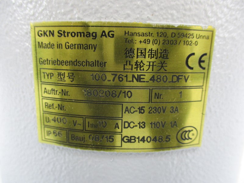 GKN STROMAG 100-761-NE-480-DFV 230VAC 3A NSNP