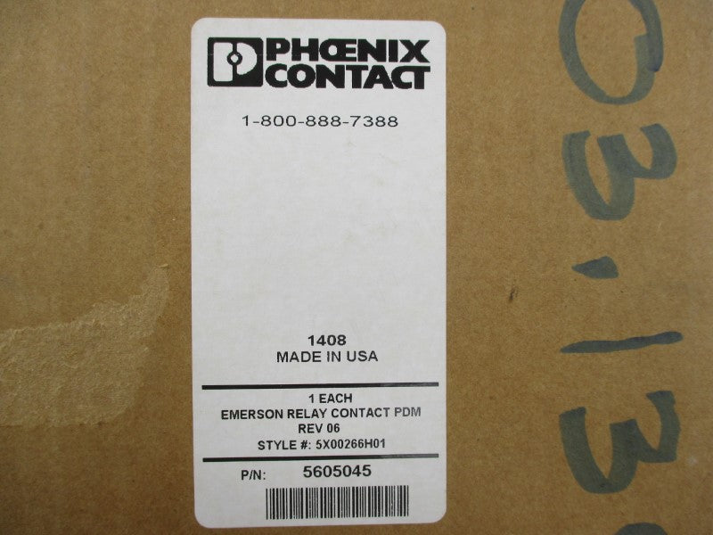 PHOENIX CONTACT 5X00266H01 REV 6 NSMP