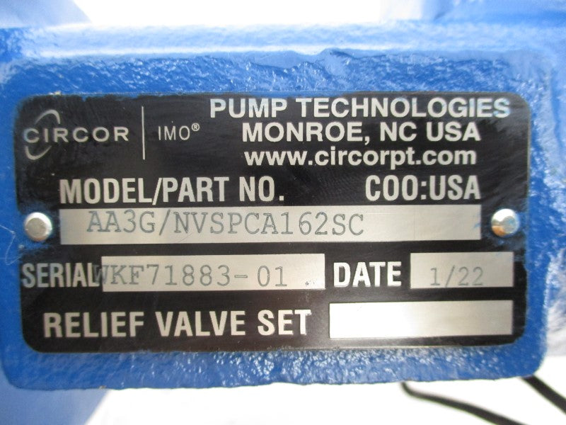 CIRCOR AA3G/NVSPCA162SC NSNP