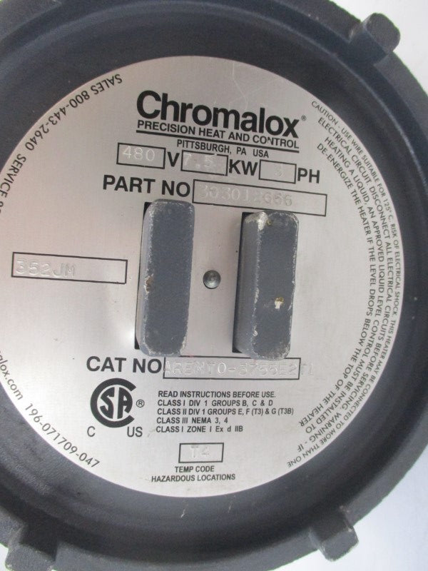 CHROMALOX 303012666 AREMT0-3755E2 480V NSNP