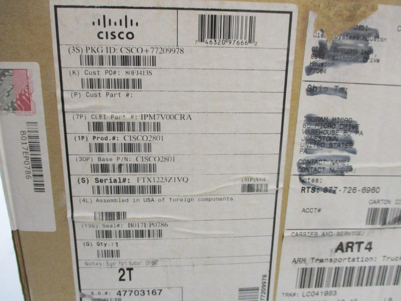 CISCO 2801 NSMP