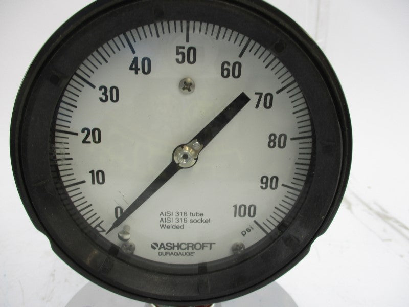 ASHCROFT 45-1279-88-04L-100# 100PSI 4-1/2" NSMP
