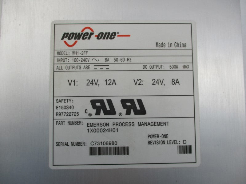 POWER ONE WH1-2FF 1X00024H01 100-240V 8A NSNP