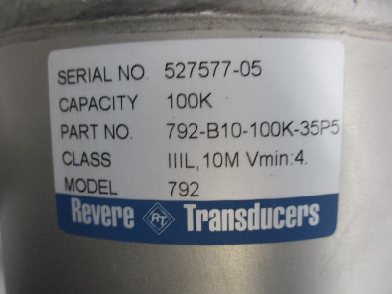 REVER TRANSDUCERS 792-B10-100K-35P5 NSMP