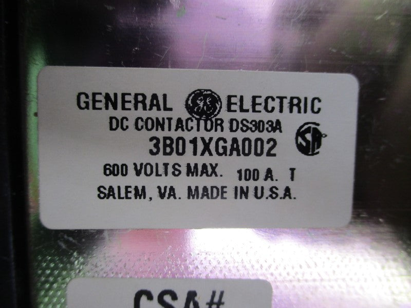 GENERAL ELECTRIC DS303A3B01XGA002 230/250VDC 100A NSNP