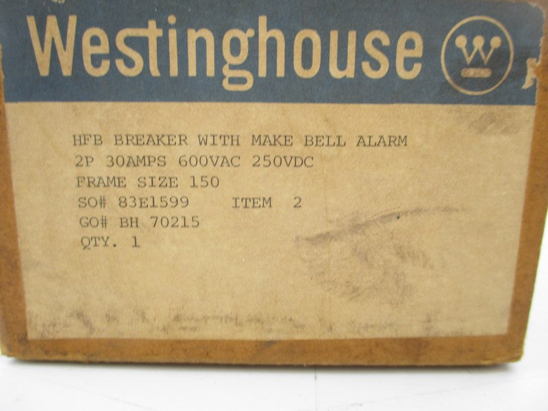 WESTINGHOUSE 1252C09G11 600VAC 30A NSMP