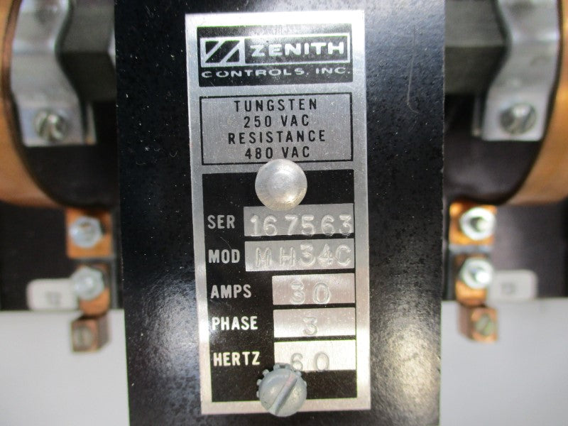 ZENITH CONTROLS MH34C 480VAC 30A NSNP