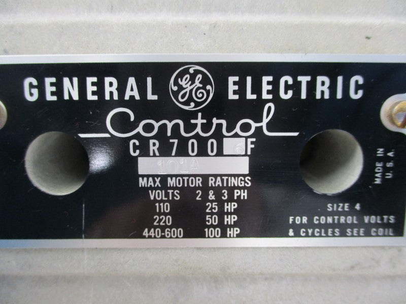 GENERAL ELECTRIC CR7006F 101A 600V NSNP