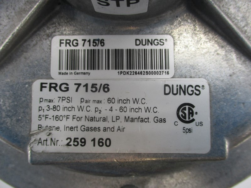 DUNGS 259160 FRG 715/6 7PSI NSNP
