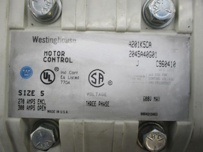 WESTINGHOUSE A201K5CA 110/120V 300A NSNP