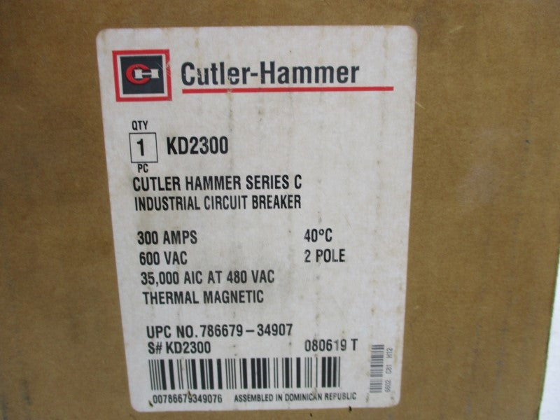 CUTLER HAMMER KD2300F SER. C 600VAC 300A NSMP