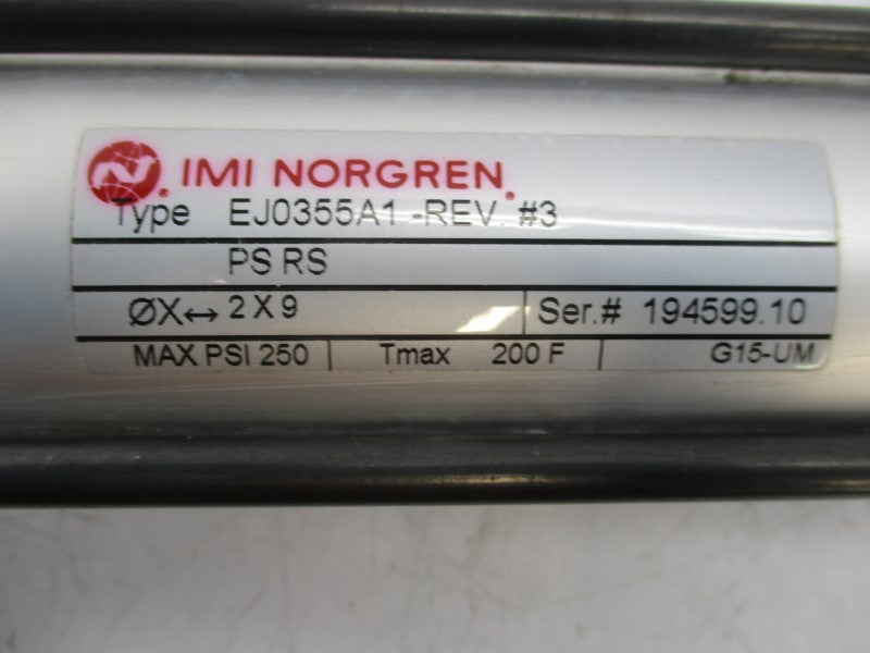 NORGREN EJ0355A1 2X9 250PSI NSNP