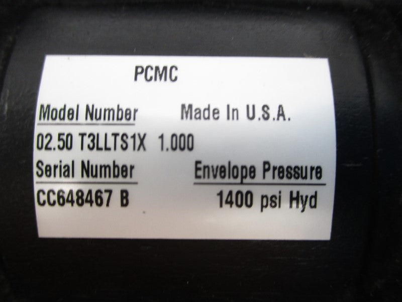 PCMC 02.50 T3LLTS1X1.000 1400PSI NSNP