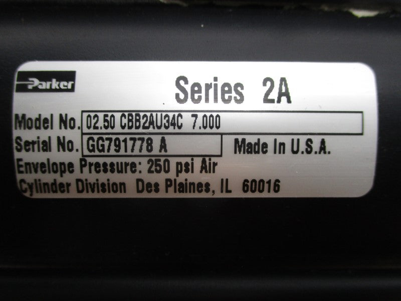 PARKER 02.50 CBB2AU34C7.000 SER. 2A 250PSI UNMP