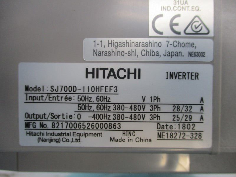 HITACHI SJ700D-110HFEF3 380-480V 28/32A NSNP