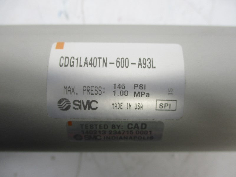 SMC CDG1LA40TN-600-A93L 145PSI NSNP
