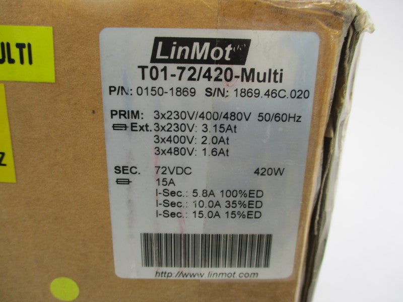 LINMOT T01-72/420 0150-1869 230/480V 3.15A NSMP