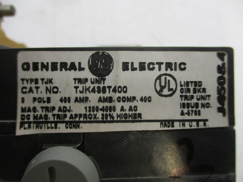 GENERAL ELECTRIC TJK436T400 600VAC 400A NSMP