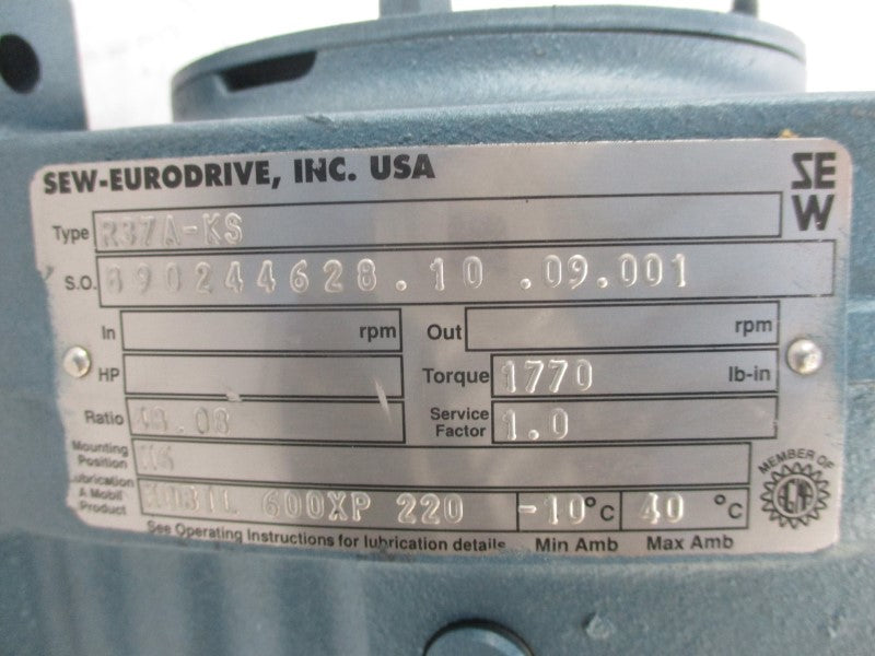 SEW-EURODRIVE R37A-KS NSNP