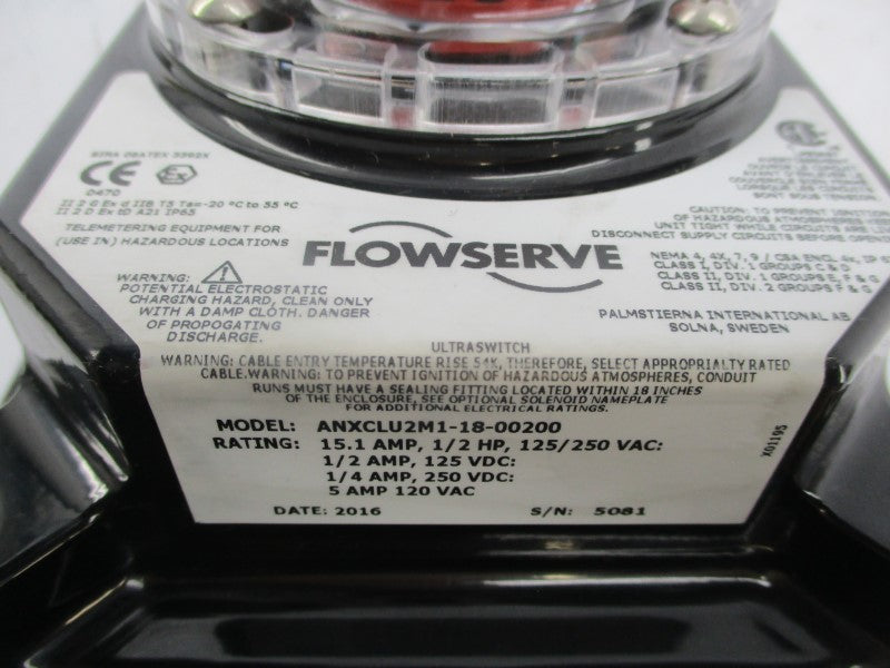 FLOWSERVE ANXCLU2M1-18-00200 250VAC 15.1A NSNP
