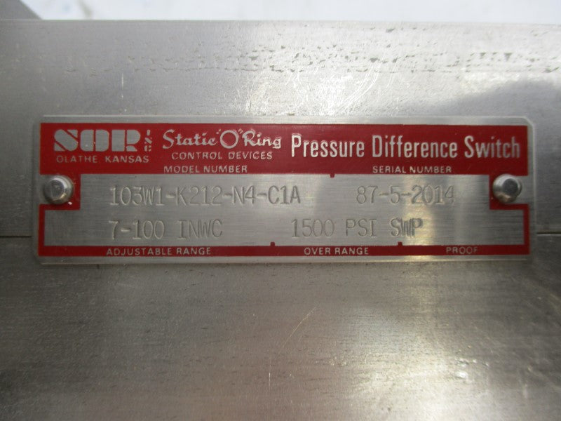 SOR 103W1-K212-N4-C1A 1500PSI NSNP