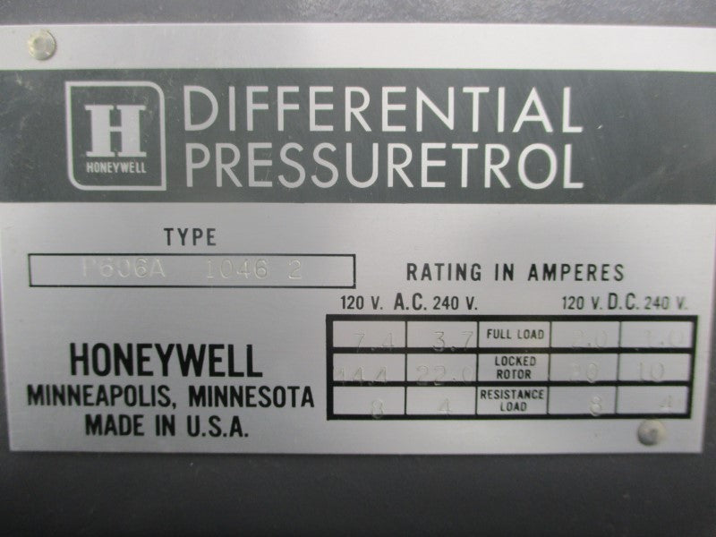 HONEYWELL P606A 1046 2 240VAC NSNP