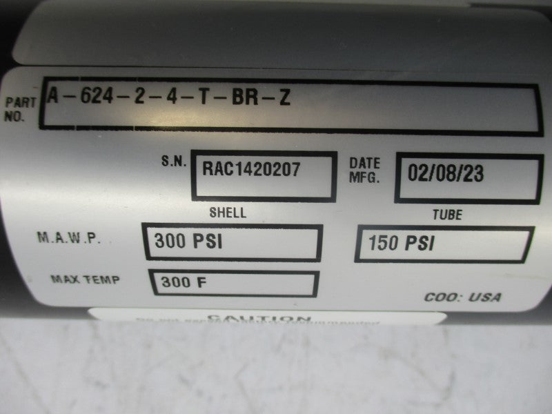 THERMAL TRANSFER A-624-2-4-T-BR-Z 300PSI NSNP