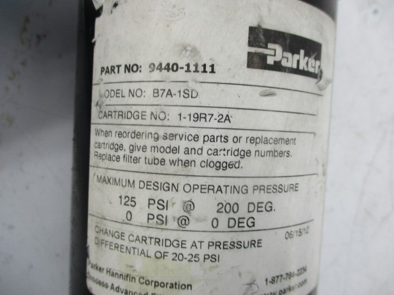 PARKER B7A-1SD 125PSI NSNP