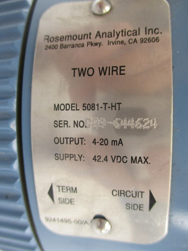 ROSEMOUNT 5081-T-HT 42.4VDC NSNP