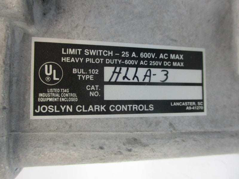 JOSLYN CLARK HLLA-3 600VAC 25A NSNP