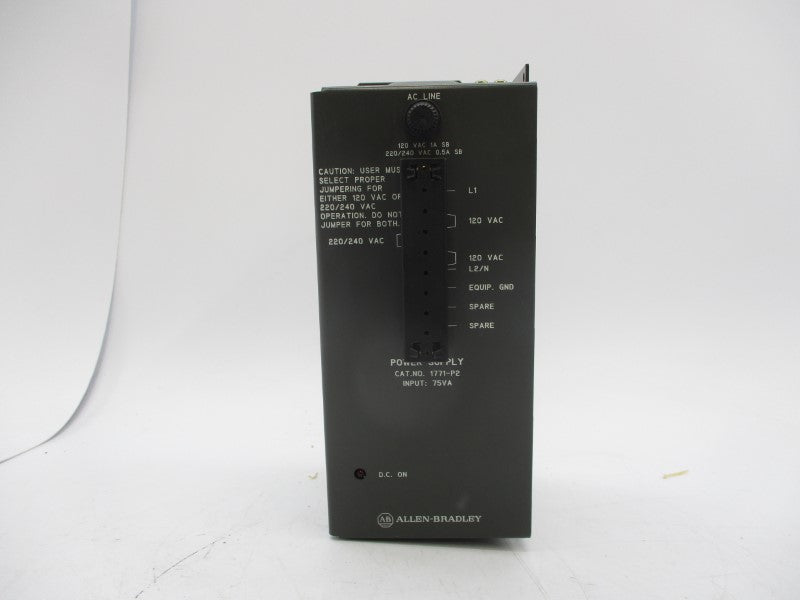 ALLEN BRADLEY 1771-P2/A SER.A 120/220VAC 1/0.5A REV. E02 NSNP