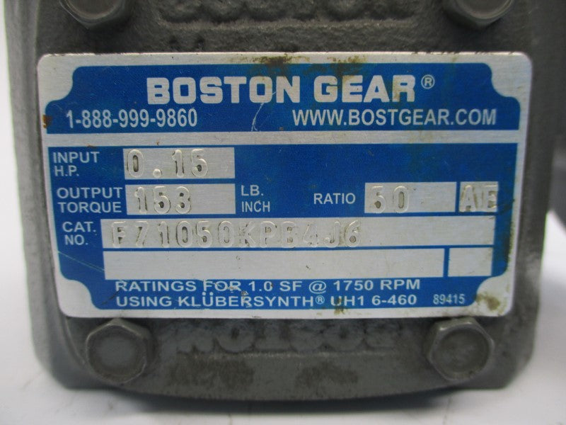 BOSTON GEAR F71050KPB4J6 UNMP