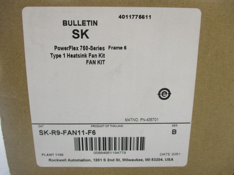 ROCKWELL AUTOMATION SK-R9-FAN11-F6 SER. B NSFS