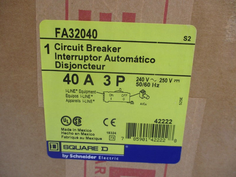 SQUARE D FA32040 240/250V NSMP