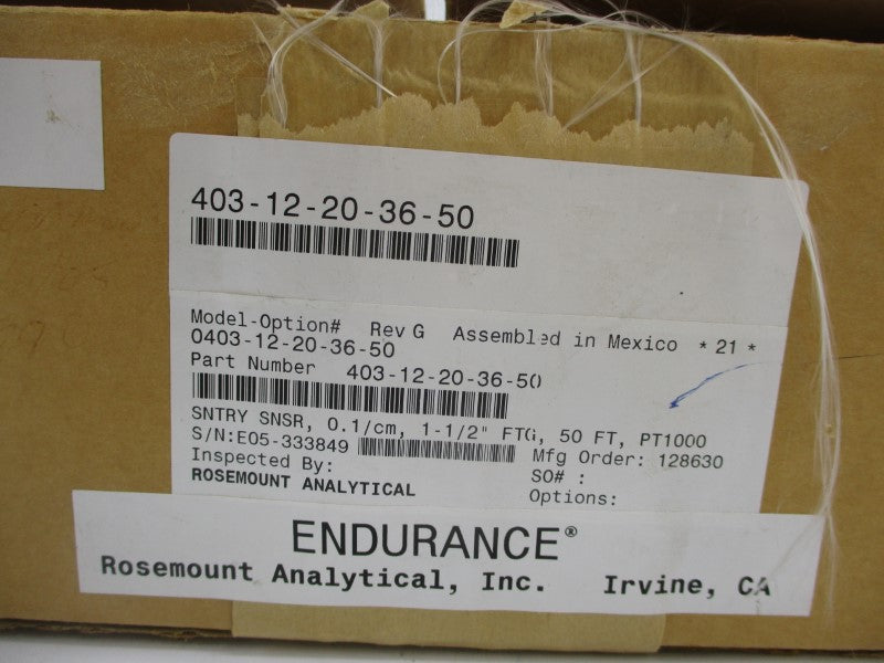 ROSEMOUNT 403-12-20-36-50 250PSI REV G 1-1/2" NSMP