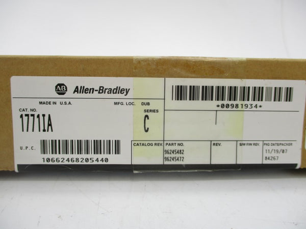 ALLEN BRADLEY 1771IA SER. C DATE: 2007 NSFS