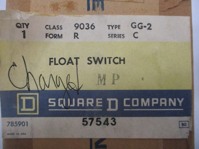 SQUARE D 9036GG-2R SER. C 575VDC NSMP