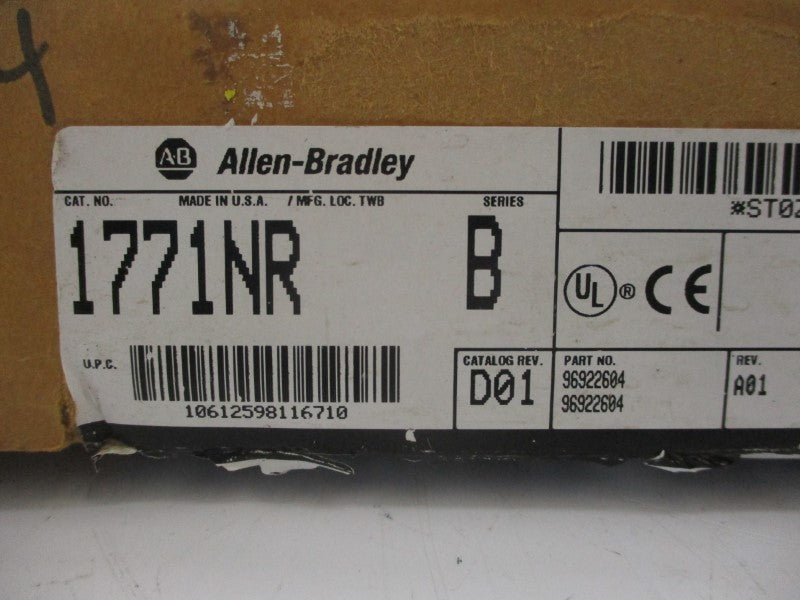 ALLEN BRADLEY 1771NR SER. B F/W G REV. D01 5VDC 1.50A NSMP