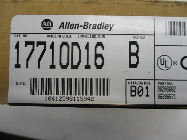 ALLEN BRADLEY 1771OD16 SER. B REV. B01 DATE: 2000 NSFS